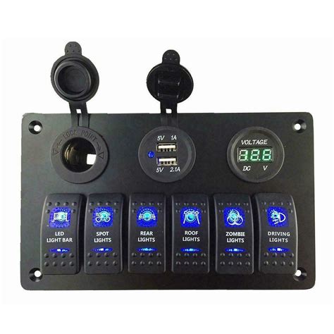 boat electrical panel box|electrical switch panels for boats.